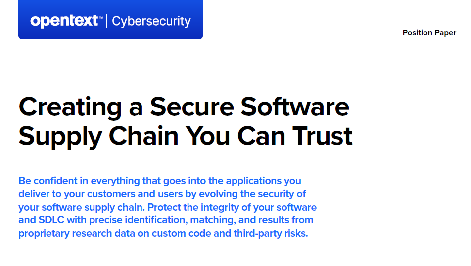 >Creating a secure software supply chain you can trust 